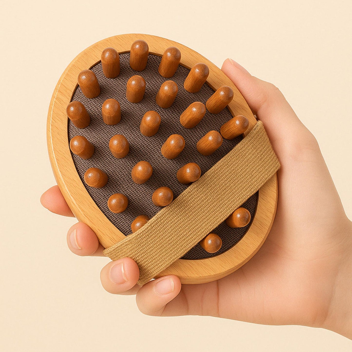 Brosse de Massage Anti-Cellulite en Bois Naturel – Lisse, Raffermit et Revitalise Votre Corps