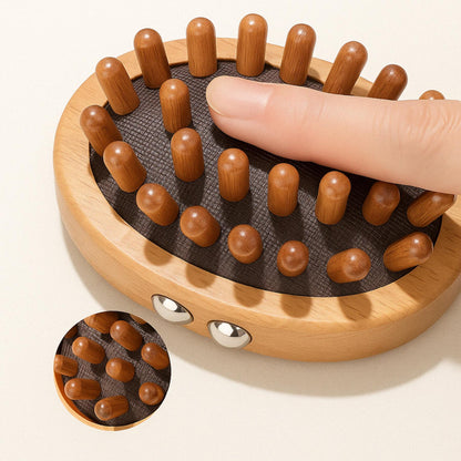 Brosse de Massage Anti-Cellulite en Bois Naturel – Lisse, Raffermit et Revitalise Votre Corps